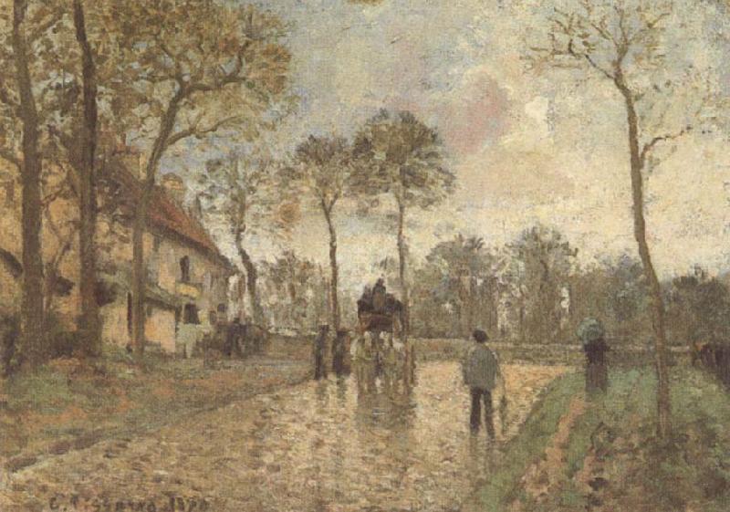Camille Pissarro The Mailcoach at Louveciennes France oil painting art